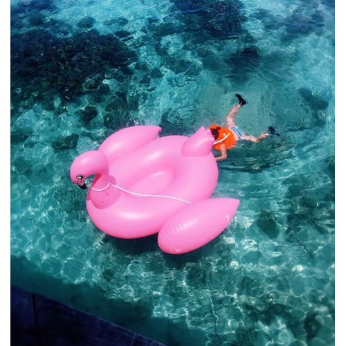  Wusjyeda Giant Inflatable Flamingo Pool Float, 75-Inch Inflatable Raft , Large Outdoor Swimming Pool Float Lounge Toy for Adults & Kids