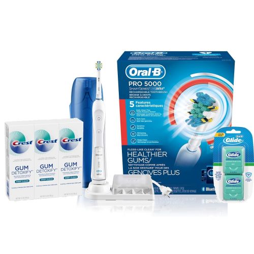  Oral-B Pro SmartSeries Power Rechargeable Electric Toothbrush with Bluetooth Connectivity ,...