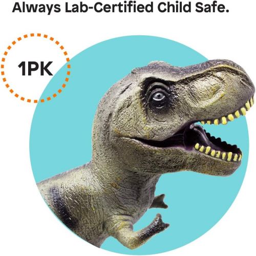  Visit the Boley Store Boley Jumbo Monster 22 Soft Jurassic T-Rex Toy - Big Educational Dinosaur Action Figure, Designed for Rough Play - Dinosaur Party Toy, and Toddler Dinosaur Gift