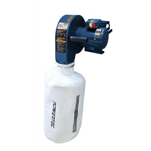  POWERTEC DC5370 Wall Dust Collector with 2.5 Micron Filter Bag