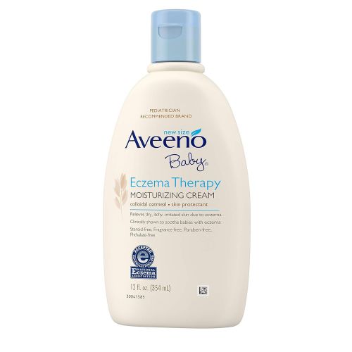  Aveeno Baby Eczema Therapy Moisturizing Cream with Natural Colloidal Oatmeal for Eczema Relief, 12 fl. oz