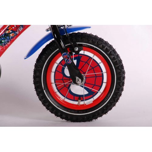  E&L Cycles Kinderfahrrad Spiderman 12 Zoll mit Ruecktrittbremse - 95% vormontiert