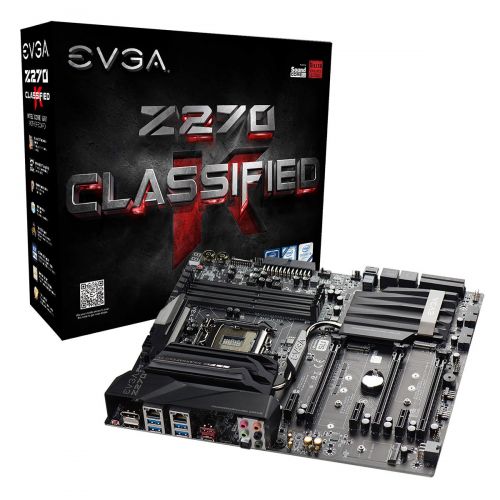  EVGA Z270 Classified K, LGA 1151, Intel Z270, HDMI, SATA 6Gbs, USB 3.1, Intel Motherboard 134-KS-E279-KR