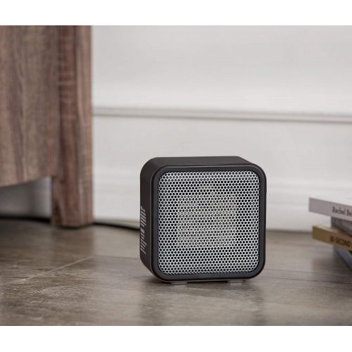  [아마존베스트]AmazonBasics 500-Watt Ceramic Small Space Personal Mini Heater - Black