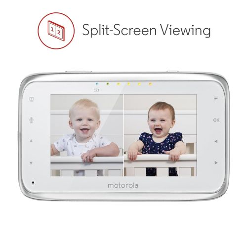 모토로라 Motorola Baby Motorola MBP38S-2 Digital Video Baby Monitor with 4.3-Inch Color LCD Screen and 2 Cameras...