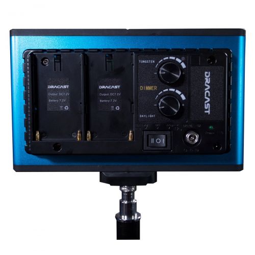  Dracast Complex High Color Rendering Index SMD Max Bi-Color On-Camera LED Light, Blue (DR-CAML-MaxSB)