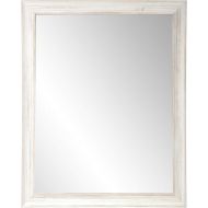BrandtWorks BM018L3 Coastal Whitewood Wall Mirror, 31.5 x 54.5, White