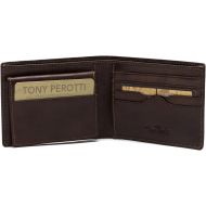 Tony Perotti Italian Leather Bifold Wallet with Removable ID Window Card Case