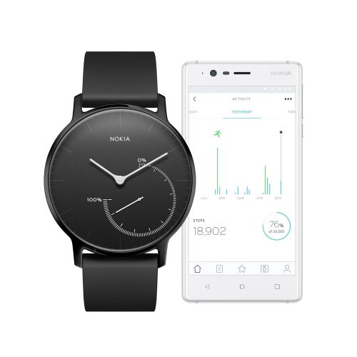  Withings / Nokia | Steel  Activity Tracker, Sleep Monitor, Water Resistant Smart Watch with 8-month battery life