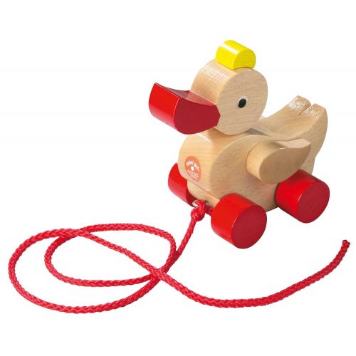  HABA Haba Classic Duck Pull Toy - A Nostalgic Wooden Toddler Toy (Made in Germany)