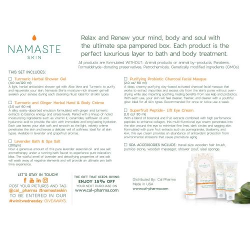  Namaste Skin Wedding Return Gift Skin Care Essentials Collection Spa Bath & Body Natural Skin Care Gift Sets By...