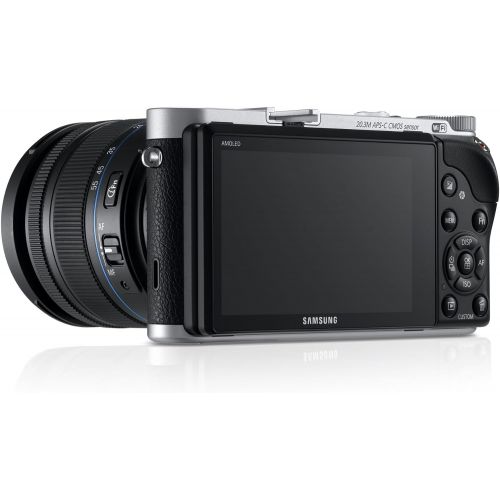 삼성 Samsung NX300 20.3MP CMOS Smart WiFi Mirrorless Digital Camera with 18-55mm Lens and 3.3 AMOLED Touch Screen (Brown)
