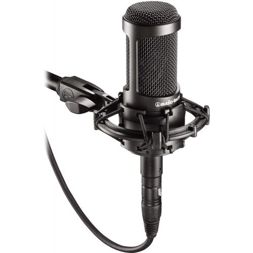 오디오테크니카 Audio-Technica AT2035 Cardioid Studio Condenser Microphone with XLR Cable Knox Studio Stand and Pop Filter