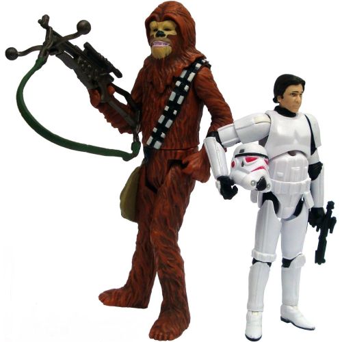 해즈브로 Hasbro Star Wars 2009 Comic Book Action Figure 2-Pack Han Solo in Stormtrooper Armor and Chewbacca