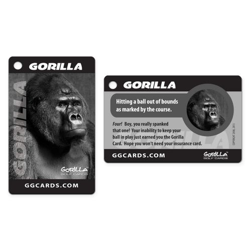  Gorilla Golf Cards (4 Pack : The On-Course Golf Betting Game
