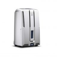 DeLonghi 70 Pint Dehumidifier with Built in Pump 24-Hour On/Off Timer, Energy Star 2.0, DDX70PE, White