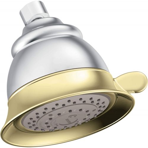  Moen 3838P Four-Function Shower Head, Polished Brass