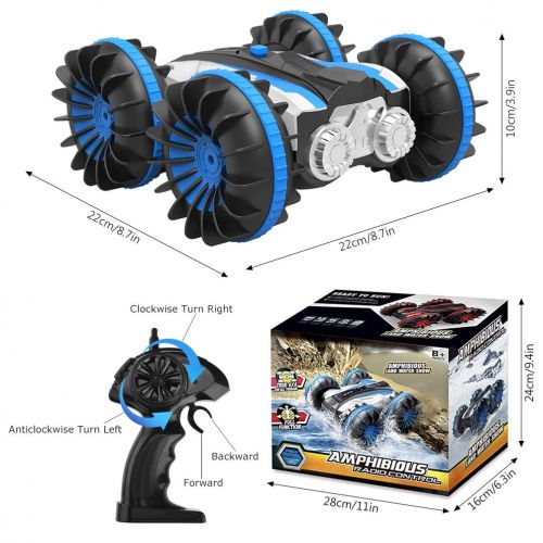  [아마존 핫딜]  [아마존핫딜]Allcaca RC Auto 4WD Fernsteuerung 2.4GHz 60M 1/18 Skala Spielzeug Fahrzeug mit 360° Drehung fuer Kinder Blau