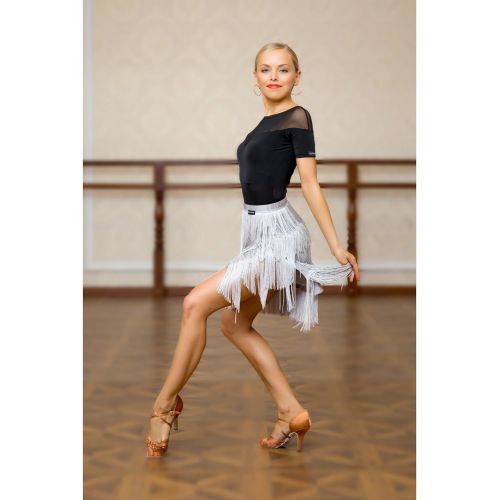  GloriaDance Superstar Series:G2048 Latin Ballroom Dance Professional Four Layer Tassels Swing Skirt