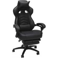 RESPAWN-110 Racing Style Gaming Chair - Reclining Ergonomic Leather Chair with Footrest, Office Or Gaming Chair (RSP-110-GRN)