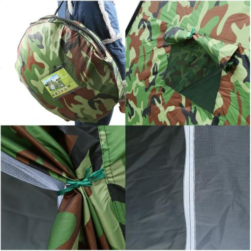  Unknown Waterproof 3-4 People Automatic Instant Pop Up Tent Camouflge Camping Hiking