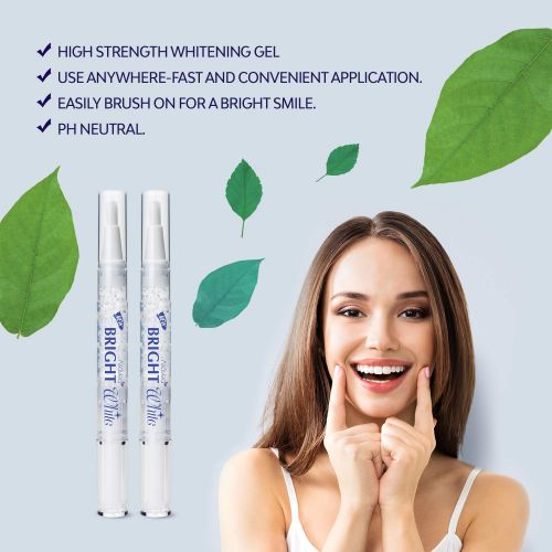  [아마존 핫딜] [아마존핫딜]AsaVea Teeth Whitening Pen, 2 pens, More Than 20 Uses, Effective, Painless, No Sensitivity, Travel Friendly, Easy to Use, Beautiful White Smile, Natural Mint Flavor