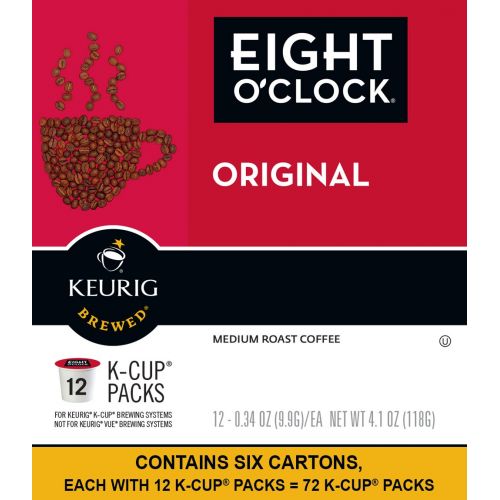  Eight OClock Coffee The Original, Single Serve Coffee K-Cup Pod, Medium Roast, 72