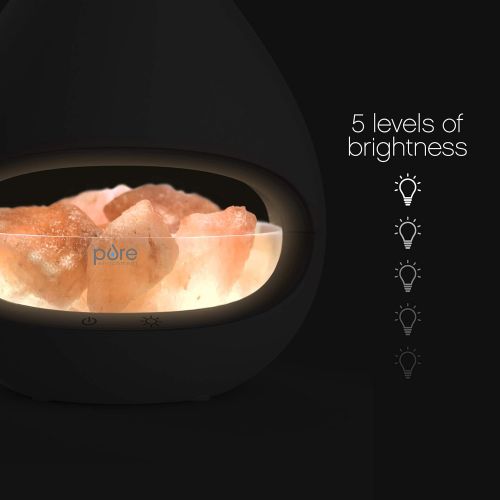  [아마존 핫딜]  [아마존핫딜]Pure Enrichment PureGlow Crystal - The Original 2-in-1 Himalayan Salt Lamp and Ultrasonic Essential Oil Diffuser with Handcrafted 100% Pure Himalayan Salt Rocks, 3 Halogen Bulbs, a