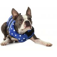 Seachoice 86260 Dog Life Vest - Adjustable Life Jacket for Dogs, with Grab Handle, Blue Polka Dot, Size XXS, up to 6 Pounds