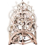 [아마존 핫딜] [아마존핫딜]ROBOTIME Robotime 3D Assembly Puzzles Wooden Mechanical Gears Decor Laser-Cut Pendulum Clock Model Kit Best Engineering Toys for Teens