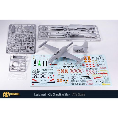  TAN02905 1:72 TanModel Lockheed T-33 Shooting Star [MODEL BUILDING KIT]