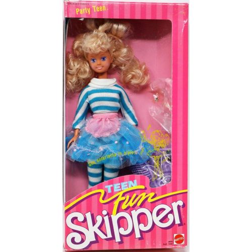 바비 Teen Fun Skipper Doll Party Teen Barbie Teen Fun SKIPPER Doll Party Teen (1987 Mattel Hawthorne)