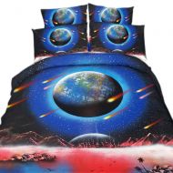 EsyDream Cool Star Wars Design Boys Gift Bedding Sets King Queen Twin Size,100% Cotton Universe Outer Space Design Bedlinen Sets,Super King Size (4PC/Set)