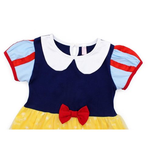  AmzBarley Girls Snow White Princess Dress up for Birthday Party Fancy Dress Holiday Costumes with Accessories 1-9 Years