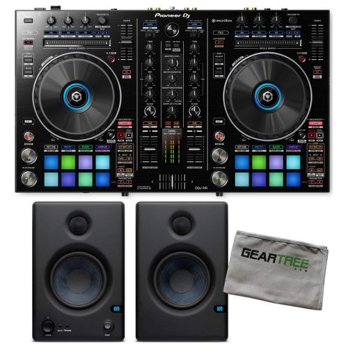 파이오니아 Pioneer DJ DDJ-RR Rekordbox DJ 2-Channel Controller wStudio Monitors and Cloth