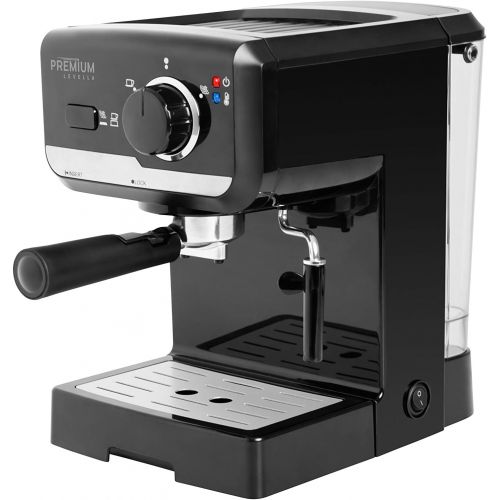  15 Bar Espresso Machine, Premium Lavella, Espresso and Cappuccino Maker with Stainless Steel Milk Frother, PEM1505B, Black