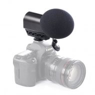 Saramonic VMIC Stereo Video Microphone X-Y Pattern Cardioid Camera Vlog Shotgun Mic for DSLR Cameras Nikon Canon and Camcorder Filmmaking YouTube Interview