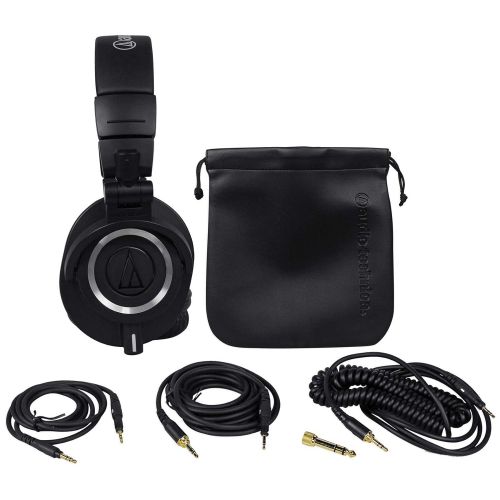 오디오테크니카 Audio-Technica Audio Technica ATH-M50X Pro Studio Monitor Headphones WCase + Isolation Shield