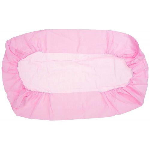 BabyDoll Bedding Baby Doll Minky Chevron Mini CribPort-A-Crib Bedding, Pink