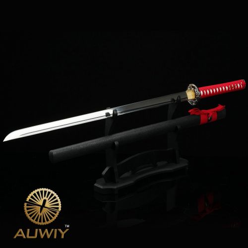  Ten Auwiy Ninja Sword, Handmade Japanese Sword Samurai Katana 1060 High Carbon Steel