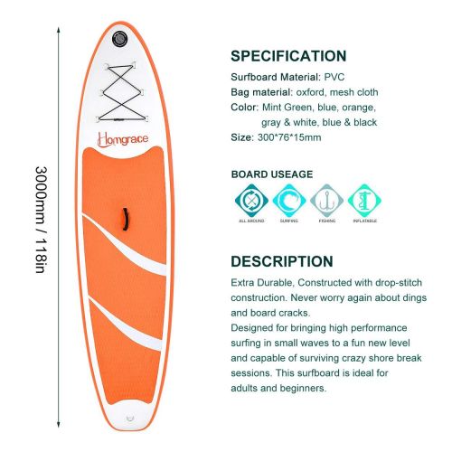 인플레터블 Inflatable SUP Surfboards Stand Up Paddle Board with Carry Backpack Outdoor Double Layer Thickening Paddle Pump Kit