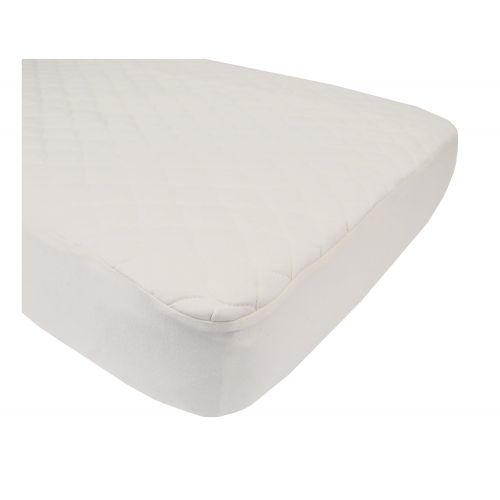  American Baby Company Waterproof Quilted CribandToddlerSize Fitted Mattress Cover made with Organic Cotton, Natural Color
