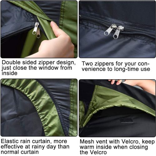  Odoland Overwhelming 2019 New 3-4 Person Automatic Pop up Camping Tent Waterproof Lightweight Dome Tent Mesh Doors and Windows for Camping Hiking Backpack Beach