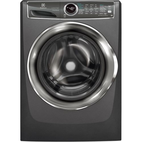  Electrolux Products Electrolux Titanium Front Load Laundry Pair with EFLS627UTT 27 Washer, EFME627UTT 27 Electric Dryer and Two EPWD257UTT Pedestal
