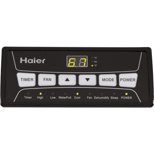  Haier QPCD05AXMW 2 Fan Speed Remote Control Portable Air Conditioner, White