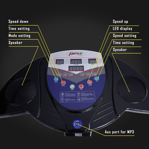  Pinty 2000W Whole Body Vibration Platform Exercise Vibration Machine with MP3 Player