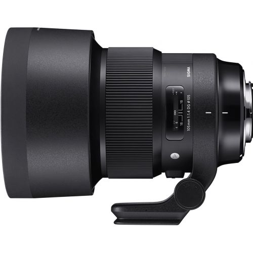  Sigma 105mm f1.4 DG HSM Art Lens for Nikon F  5PC Accessory Bundle