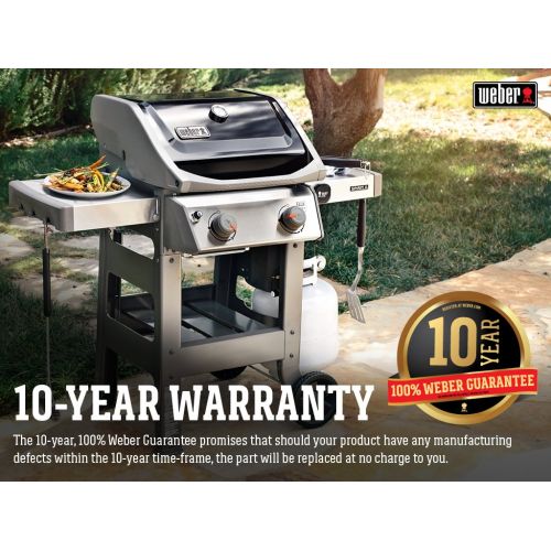  Weber 44010001 Spirit II E-210 2-Burner Liquid Propane Grill, Black