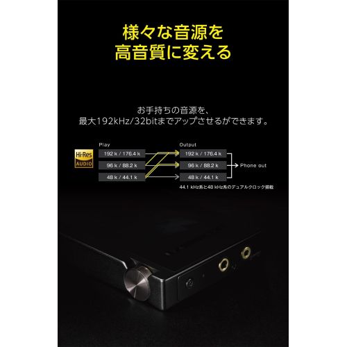 온쿄 [아마존베스트]Onkyo ONKYO rubato DP-S1(B)【Ultrahigh Resolution Play & Ultra Compact Music Player】【Japan Domestic Products】(Black)