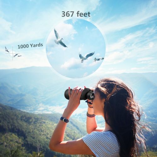  AVANTEK Binoculars for Adults 10 x 50, Powerful Full-Size Binoculars with HD BAK-4 Prisms, Fully Multi-Coated Lens for Stargazing Bird Watching with Carrying Case Strap Lens Caps